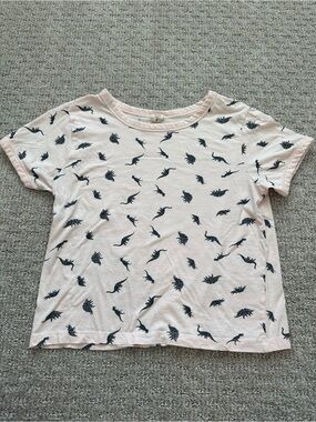 Light Pink Dinosaur Print Tee